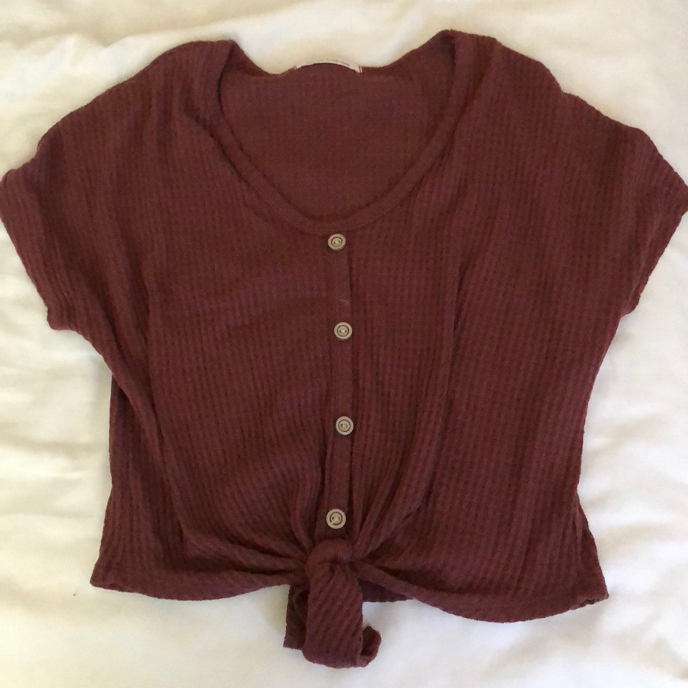 Tie front t-shirt